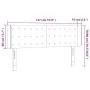 Kopfteil mit LED, weißem Kunstleder, 147 x 16 x 78/88 cm von vidaXL, Kopf- und Fußteile - Ref: Foro24-3123327, Preis: 81,97 €...