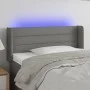 Dark gray fabric headboard with LED 103x16x78/88 cm by vidaXL, Headboards and footboards - Ref: Foro24-3123367, Price: 56,51 ...