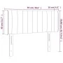 Kopfteil aus dunkelgrauem Stoff mit LED-Leuchten, 93 x 16 x 78/88 cm von vidaXL, Kopf- und Fußteile - Ref: Foro24-3123457, Pr...