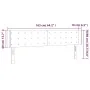 Kopfteil mit LED, schwarzem Kunstleder, 163 x 16 x 78/88 cm von vidaXL, Kopf- und Fußteile - Ref: Foro24-3123332, Preis: 71,4...
