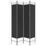 4-panel black fabric room divider screen 160x200 cm by vidaXL, Room dividers - Ref: Foro24-350153, Price: 44,66 €, Discount: %