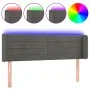 Dark gray velvet headboard with LED 147x16x78/88 cm by vidaXL, Headboards and footboards - Ref: Foro24-3123425, Price: 68,59 ...