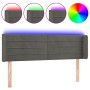 Dunkelgraues Samtkopfteil mit LED 147x16x78/88 cm von vidaXL, Kopf- und Fußteile - Ref: Foro24-3123425, Preis: 70,39 €, Rabat...