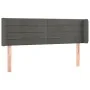 Dark gray velvet headboard with LED 147x16x78/88 cm by vidaXL, Headboards and footboards - Ref: Foro24-3123425, Price: 68,59 ...