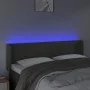 Dunkelgraues Samtkopfteil mit LED 147x16x78/88 cm von vidaXL, Kopf- und Fußteile - Ref: Foro24-3123425, Preis: 68,59 €, Rabat...