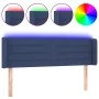 Kopfteil aus blauem Stoff mit LED 147x16x78/88 cm von vidaXL, Kopf- und Fußteile - Ref: Foro24-3123380, Preis: 73,11 €, Rabat...