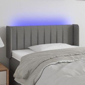 Kopfteil aus dunkelgrauem Stoff mit LED 103x16x78/88 cm von vidaXL, Kopf- und Fußteile - Ref: Foro24-3123465, Preis: 63,42 €,...