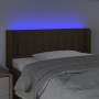 Kopfteil aus dunkelbraunem Stoff mit LED 103x16x78/88 cm von vidaXL, Kopf- und Fußteile - Ref: Foro24-3123467, Preis: 48,48 €...