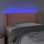 Pink velvet headboard with LED 83x16x78/88 cm by vidaXL, Headboards and footboards - Ref: Foro24-3123411, Price: 46,81 €, Dis...