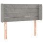 Light gray velvet headboard with LED 83x16x78/88 cm by vidaXL, Headboards and footboards - Ref: Foro24-3123406, Price: 49,72 ...