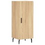 Aparador de madera contrachapada roble Sonoma 34,5x34x180 cm