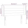Light gray velvet headboard with LED 83x16x78/88 cm by vidaXL, Headboards and footboards - Ref: Foro24-3123406, Price: 52,08 ...