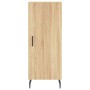 Aparador de madera contrachapada roble Sonoma 34,5x34x180 cm
