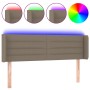 Kopfteil mit LED aus taupegrauem Stoff 147x16x78/88 cm von vidaXL, Kopf- und Fußteile - Ref: Foro24-3123378, Preis: 79,59 €, ...