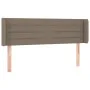 Headboard with LED in taupe gray fabric 147x16x78/88 cm by vidaXL, Headboards and footboards - Ref: Foro24-3123378, Price: 76...