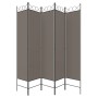 Trennwand mit 5 anthrazitgrauen Stoffbahnen 200x200 cm von vidaXL, Raumteiler - Ref: Foro24-350156, Preis: 55,31 €, Rabatt: %