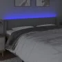 Light gray fabric headboard with LED 183x16x78/88 cm by vidaXL, Headboards and footboards - Ref: Foro24-3123488, Price: 69,62...