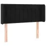 Black velvet headboard with LED 103x16x78/88 cm by vidaXL, Headboards and footboards - Ref: Foro24-3123518, Price: 59,68 €, D...