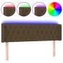 Dark brown fabric headboard with LED 147x16x78/88 cm by vidaXL, Headboards and footboards - Ref: Foro24-3123573, Price: 79,24...