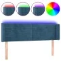 Dark blue velvet LED headboard 147x16x78/88 cm by vidaXL, Headboards and footboards - Ref: Foro24-3123428, Price: 69,97 €, Di...