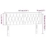 Dark brown fabric headboard with LED 147x16x78/88 cm by vidaXL, Headboards and footboards - Ref: Foro24-3123573, Price: 79,24...