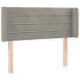 Light gray velvet headboard with LED 103x16x78/88 cm by vidaXL, Headboards and footboards - Ref: Foro24-3123418, Price: 50,92...
