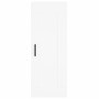 Aparador alto madera contrachapada blanco 34,5x34x180 cm