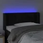 Kopfteil aus schwarzem Samt mit LED 83x16x78/88 cm von vidaXL, Kopf- und Fußteile - Ref: Foro24-3123506, Preis: 49,82 €, Raba...