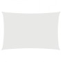 Toldo de vela rectangular tela Oxford blanco 2x4 m