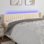 Kopfteil aus cremefarbenem Stoff mit LED 183x16x78/88 cm von vidaXL, Kopf- und Fußteile - Ref: Foro24-3123493, Preis: 88,67 €...
