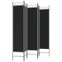 Biombo divisor de 5 paneles de tela negro 200x200 cm de vidaXL, Divisores de ambientes - Ref: Foro24-350157, Precio: 55,31 €,...
