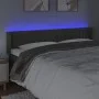 Dark gray velvet headboard with LED 203x16x78/88 cm by vidaXL, Headboards and footboards - Ref: Foro24-3123541, Price: 81,78 ...