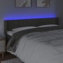 Dunkelgraues Samtkopfteil mit LED 203x16x78/88 cm von vidaXL, Kopf- und Fußteile - Ref: Foro24-3123541, Preis: 84,57 €, Rabat...