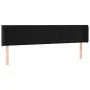 Black velvet headboard with LED 183x16x78/88 cm by vidaXL, Headboards and footboards - Ref: Foro24-3123536, Price: 86,68 €, D...