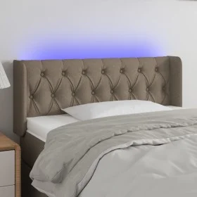 Cabecero con LED de tela gris taupe 93x16x78/88 cm de vidaXL, Cabeceros y pies de cama - Ref: Foro24-3123558, Precio: 58,81 €...