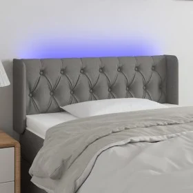 Kopfteil aus dunkelgrauem Stoff mit LED 103x16x78/88 cm von vidaXL, Kopf- und Fußteile - Ref: Foro24-3123563, Preis: 56,65 €,...
