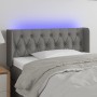 Dark gray fabric headboard with LED 103x16x78/88 cm by vidaXL, Headboards and footboards - Ref: Foro24-3123563, Price: 54,07 ...