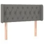 Dark gray fabric headboard with LED 103x16x78/88 cm by vidaXL, Headboards and footboards - Ref: Foro24-3123563, Price: 56,65 ...