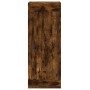 Aparador de madera contrachapada roble ahumado 34,5x34x180 cm
