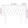 Dark gray fabric headboard with LED 103x16x78/88 cm by vidaXL, Headboards and footboards - Ref: Foro24-3123563, Price: 56,65 ...
