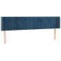 Dark blue velvet LED headboard 183x16x78/88 cm by vidaXL, Headboards and footboards - Ref: Foro24-3123538, Price: 77,05 €, Di...