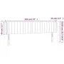 LED-Kopfteil aus dunkelblauem Samt, 183 x 16 x 78/88 cm von vidaXL, Kopf- und Fußteile - Ref: Foro24-3123538, Preis: 85,93 €,...