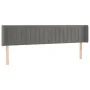 Light gray velvet headboard with LED 163x16x78/88 cm by vidaXL, Headboards and footboards - Ref: Foro24-3123528, Price: 81,48...
