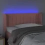 Pink velvet headboard with LED 103x16x78/88 cm by vidaXL, Headboards and footboards - Ref: Foro24-3123521, Price: 69,13 €, Di...