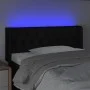Kopfteil aus schwarzem Stoff mit LED 93x16x78/88 cm von vidaXL, Kopf- und Fußteile - Ref: Foro24-3123556, Preis: 56,35 €, Rab...