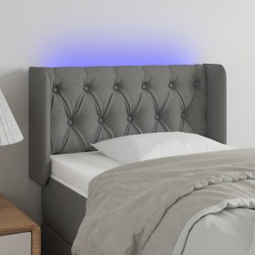 Kopfteil aus dunkelgrauem Stoff mit LED 83x16x78/88 cm von vidaXL, Kopf- und Fußteile - Ref: Foro24-3123547, Preis: 52,67 €, ...
