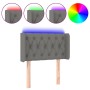 Dark gray fabric headboard with LED 83x16x78/88 cm by vidaXL, Headboards and footboards - Ref: Foro24-3123547, Price: 52,67 €...