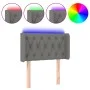 Dark gray fabric headboard with LED 83x16x78/88 cm by vidaXL, Headboards and footboards - Ref: Foro24-3123547, Price: 55,39 €...
