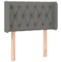 Dark gray fabric headboard with LED 83x16x78/88 cm by vidaXL, Headboards and footboards - Ref: Foro24-3123547, Price: 55,39 €...