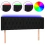 Black fabric headboard with LED 163x16x78/88 cm by vidaXL, Headboards and footboards - Ref: Foro24-3123580, Price: 84,57 €, D...